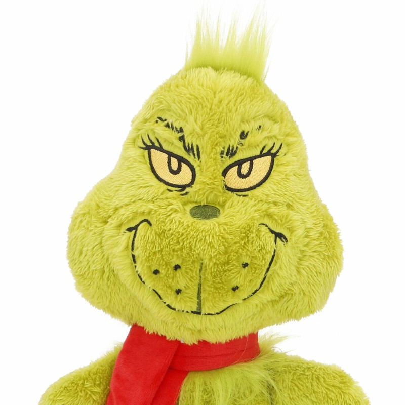 Decoración navideña Grinch: peluche de felpa para el hogar