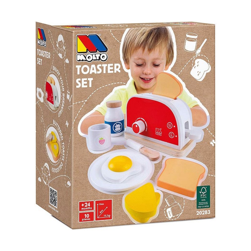 Juego Simbólico Niños: Tostadora Moltó Toaster Set - Compra online en MegaJuguetes
