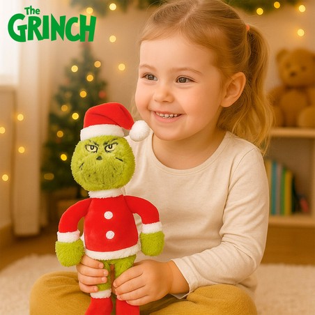 Juguete del Grinch de felpa, ideal para niños