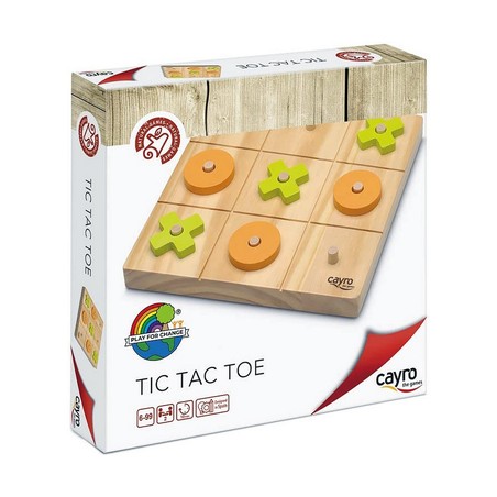 Juegos Mesa Niños: Tres en Raya Cayro Madera Educativo - Compra online en MegaJuguetes