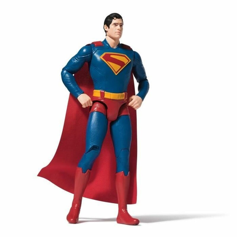 Juguete Superman niños detallado con traje clásico y emblema