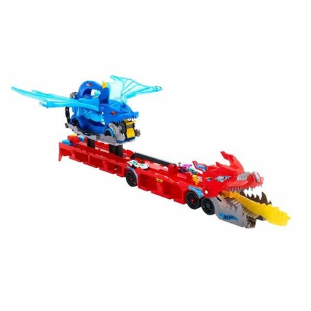 Un juguete de construcción para niños 3 años: el Transportador Dragón de Mattel.