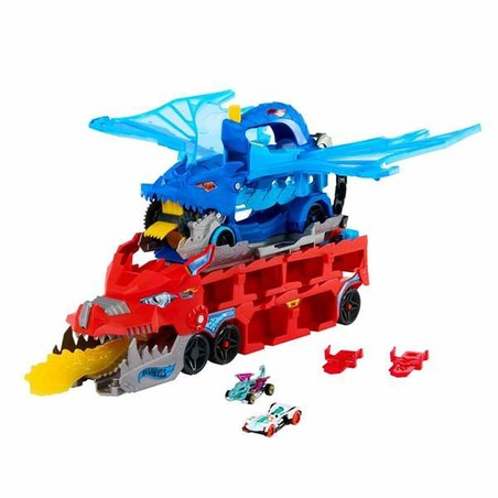 Bloques de juego infantiles: el Transportador Hot Wheels como base para la creatividad.