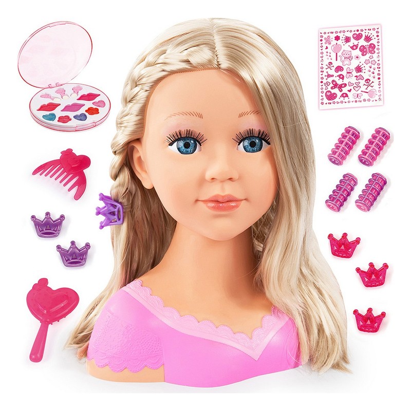 Manualidades Niños: Busto Charlene Super Model Peinar y Maquillar