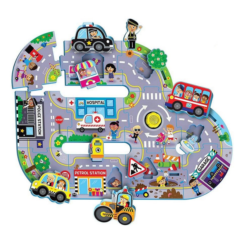 Puzzle Infantil Reig Busy City con Sonidos Interactivos - Compra online en MegaJuguetes