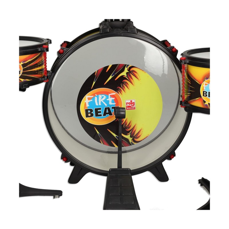 Juguetes Musicales Niños: Batería Reig Fire Beat Plástico