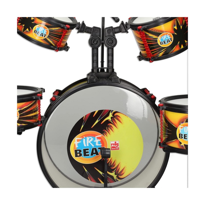 Juguetes Musicales Niños: Batería Reig Fire Beat Plástico