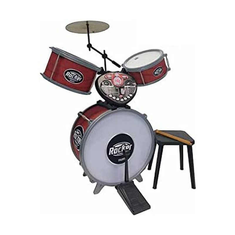 Juguetes musicales niños Reig Rocker - Batería infantil con luces - Compra online en MegaJuguetes