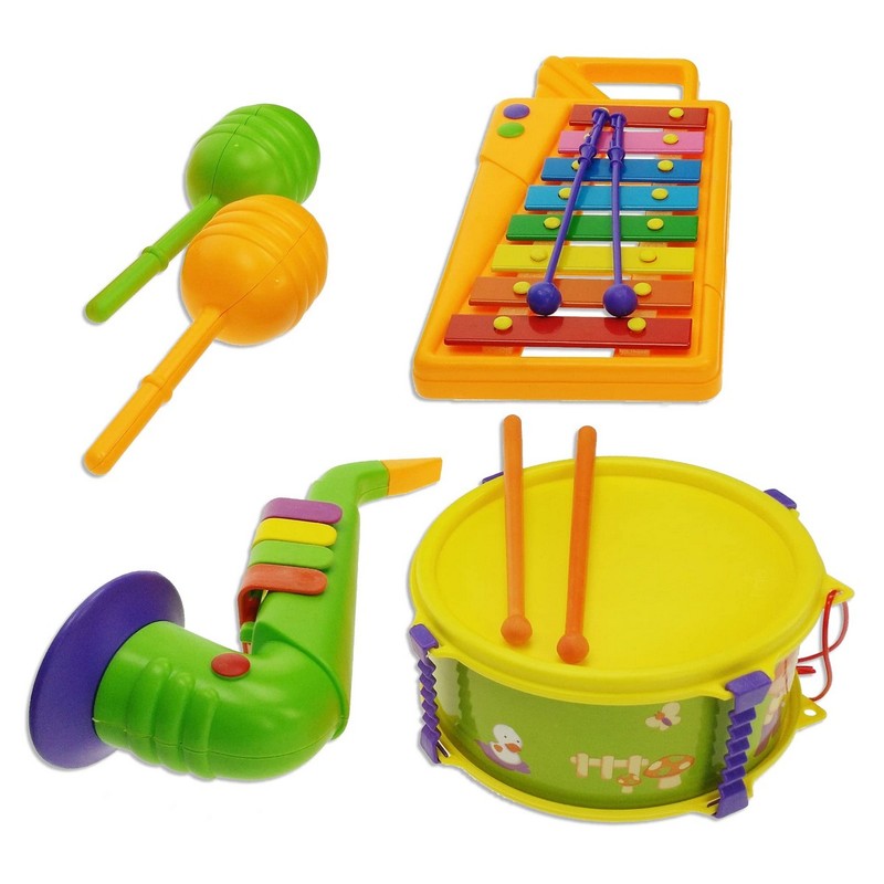 Juguetes Musicales Niños - Set Percusión Reig Natura Music 9 Piezas - Compra online en MegaJuguetes