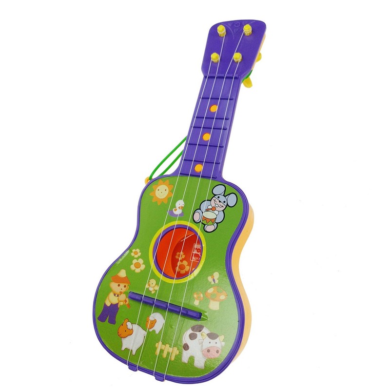 Juguetes Musicales Niños: Guitarra Infantil Reig 4 Cuerdas Azul - Compra online en MegaJuguetes