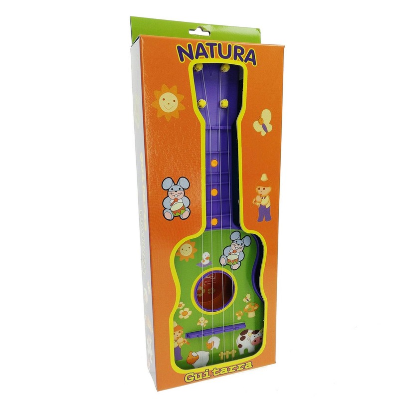 Juguetes Musicales Niños: Guitarra Infantil Reig 4 Cuerdas Azul