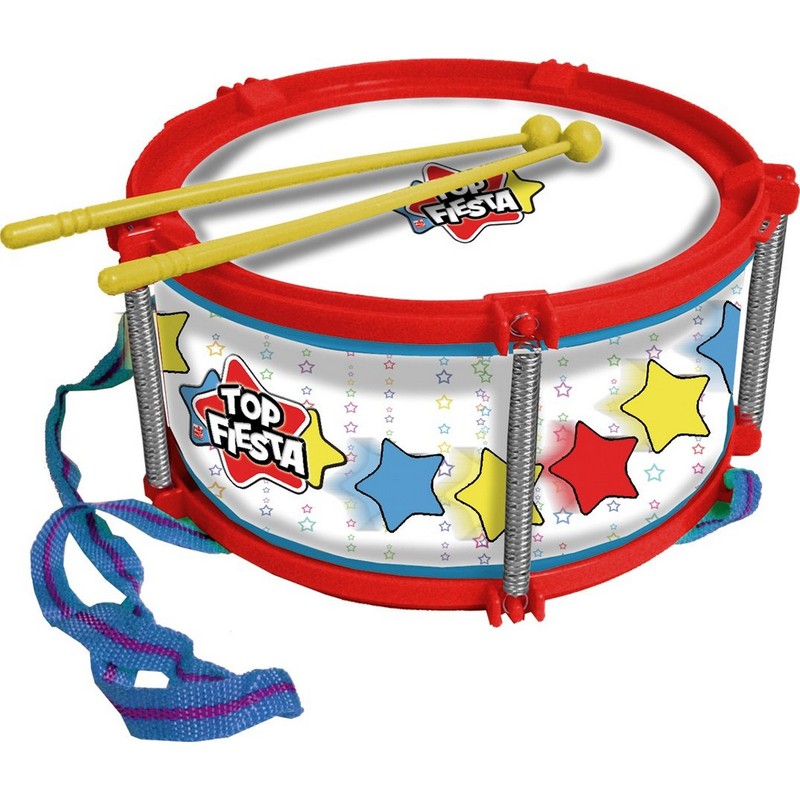 Juguetes musicales niños: Tambor Reig de 21,5 cm con Baquetas - Compra online en MegaJuguetes