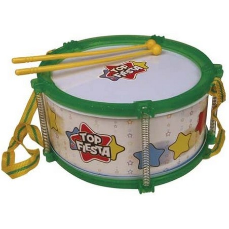 Juguetes musicales niños: Tambor Reig de 21,5 cm con Baquetas