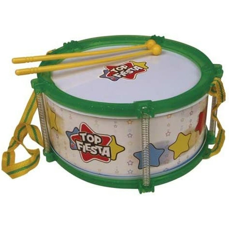 Juguetes musicales niños: Tambor Reig de 21,5 cm con Baquetas