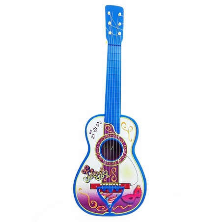 Juguetes Musicales Niños: Guitarra Infantil Reig Azul 6 Cuerdas - Compra online en MegaJuguetes