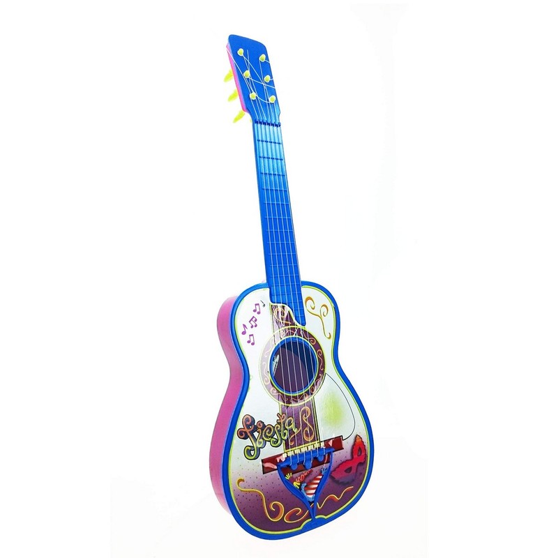 Juguetes Musicales Niños: Guitarra Infantil Reig Azul 6 Cuerdas