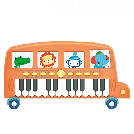 Juguetes Musicales Niños: Piano Electrónico Autobús Fisher-Price - Compra online en MegaJuguetes