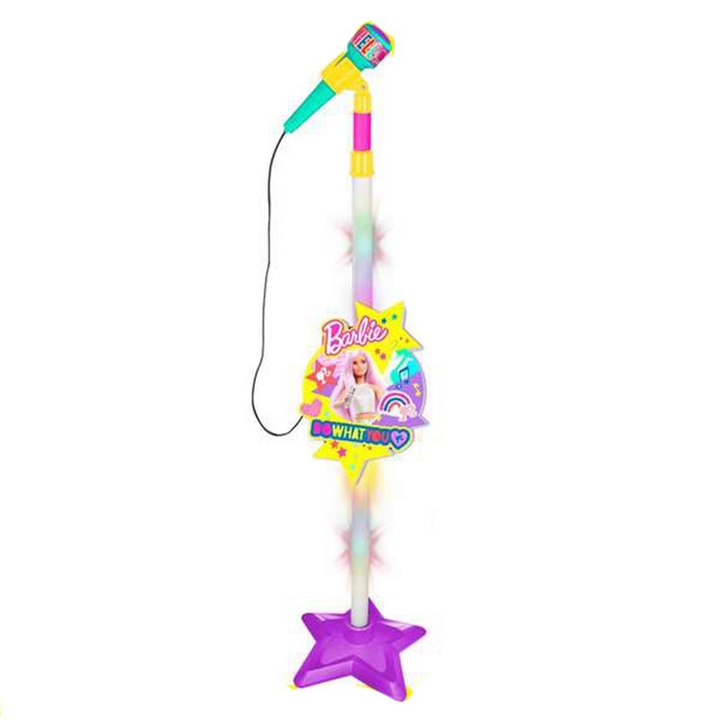 Juguetes Musicales Niños: Micrófono Barbie con Reproductor MP3 - Compra online en MegaJuguetes