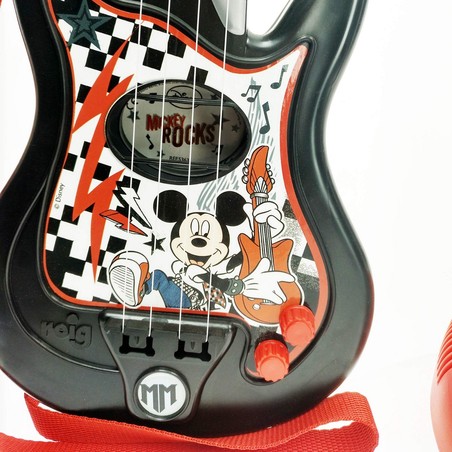 Juguetes Musicales Niños: Set Micrófono Guitarra Mickey Mouse