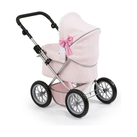 Muñecas Niñas: Carrito Reig Trendy Rosa 45 cm