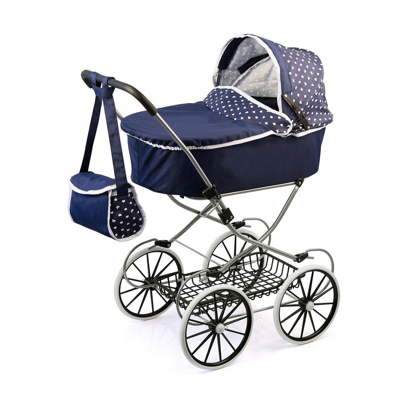 Carrito para Muñecas Niñas Reig Classic Deluxe Azul - Compra online en MegaJuguetes