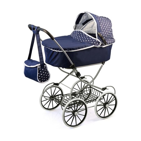 Carrito para Muñecas Niñas Reig Classic Deluxe Azul - Compra online en MegaJuguetes