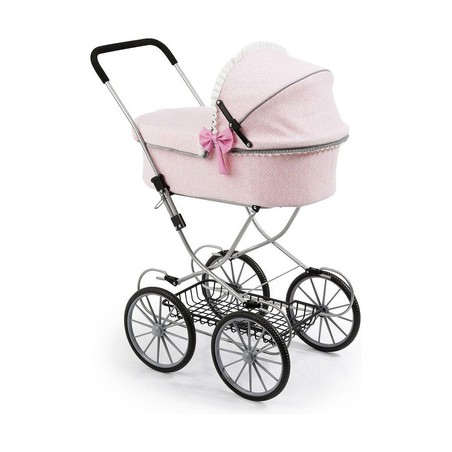 Muñecas Niñas - Carrito Reig Dolls Pram Rosa 64 cm