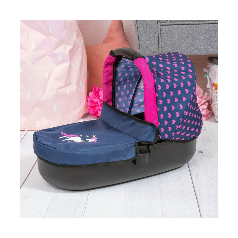 Muñecas Niñas: Carrito Reig Stule Pram Azul Marino 63 cm