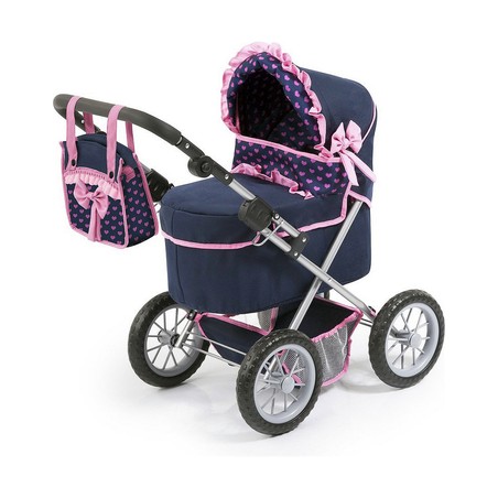 Muñecas Niñas: Carrito Reig Azul Marino 45 cm - Compra online en MegaJuguetes