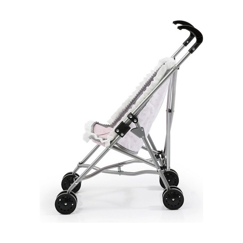 Silla Paraguas Reig para Muñecas Niñas Blanco Rosa