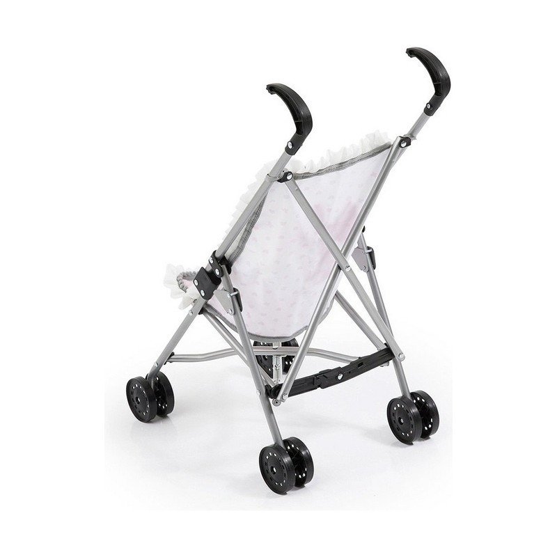 Silla Paraguas Reig para Muñecas Niñas Blanco Rosa