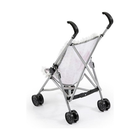 Silla Paraguas Reig para Muñecas Niñas Blanco Rosa
