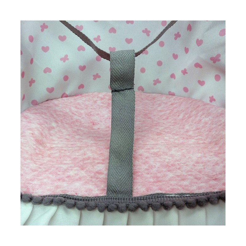Silla Paraguas Reig para Muñecas Niñas Blanco Rosa