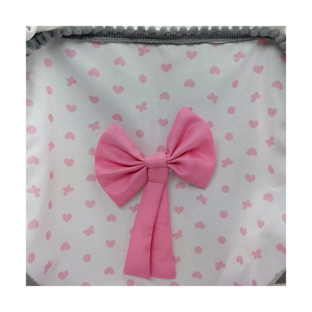 Silla Paraguas Reig para Muñecas Niñas Blanco Rosa