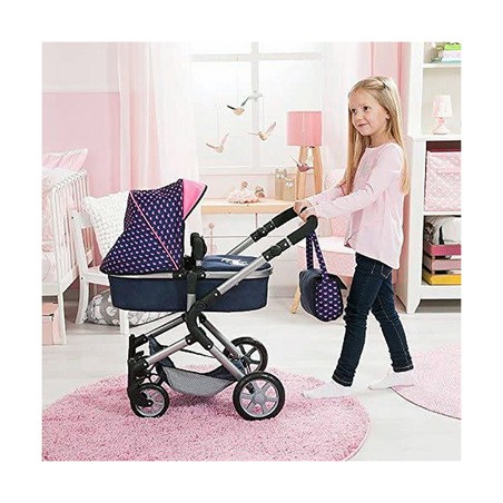 Muñecas Niñas: Carrito Reig Combi Neo Pro Azul Marino