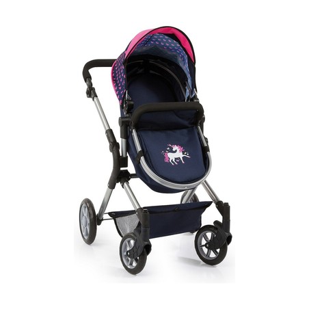 Muñecas Niñas: Carrito Reig Combi Neo Pro Azul Marino