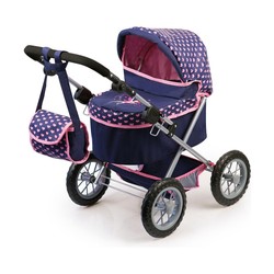 Carrito para Muñecas Niñas Reig Trendy Royal Azul Rosa 45 cm - Compra online en MegaJuguetes