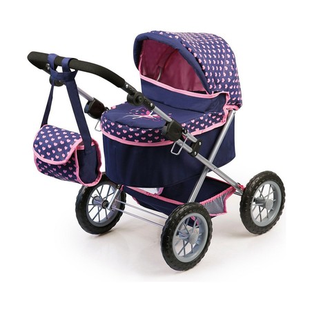 Carrito para Muñecas Niñas Reig Trendy Royal Azul Rosa 45 cm - Compra online en MegaJuguetes
