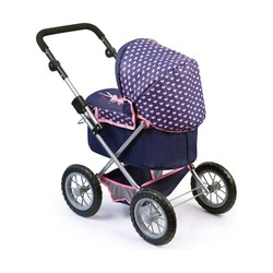 Carrito para Muñecas Niñas Reig Trendy Royal Azul Rosa 45 cm - Compra online en MegaJuguetes 2