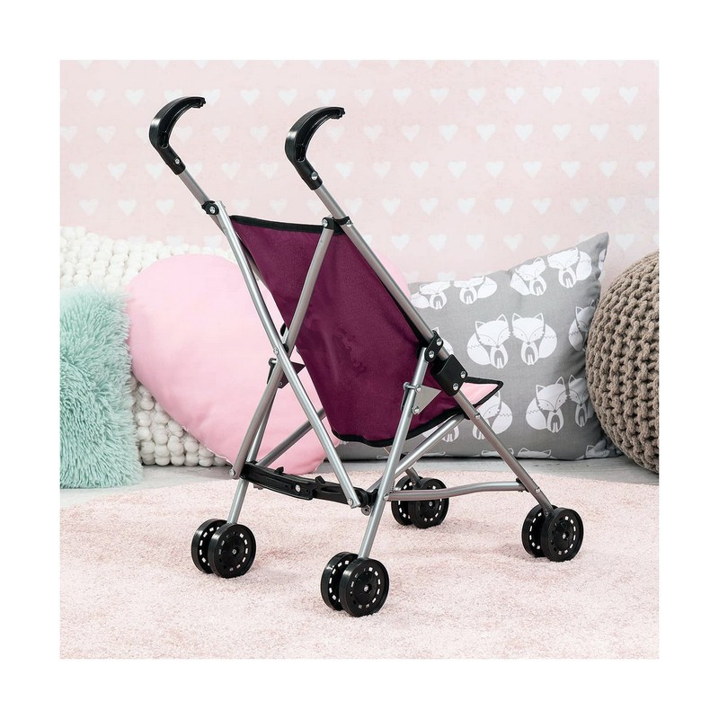 Muñecas Niñas: Carrito Paraguas Unicornio Reig Morada