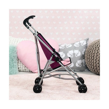 Muñecas Niñas: Carrito Paraguas Unicornio Reig Morada