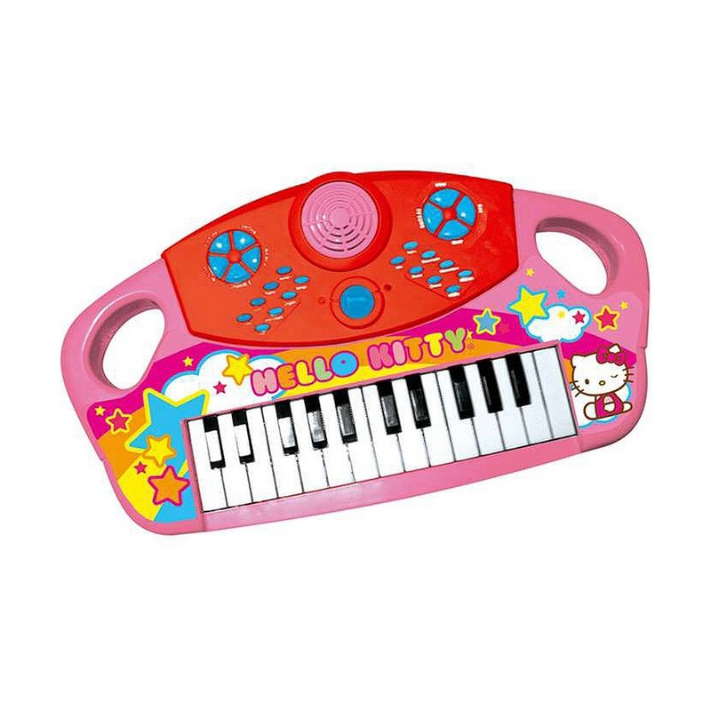 Juguetes Musicales Niños: Piano Electrónico Hello Kitty Rosa