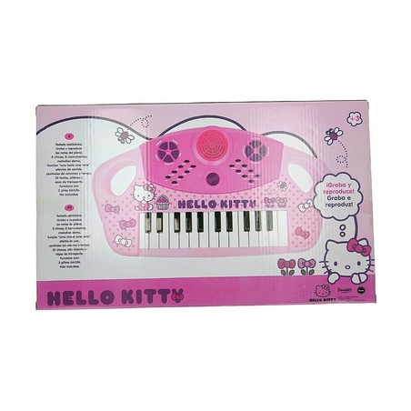 Juguetes Musicales Niños: Piano Electrónico Hello Kitty Rosa