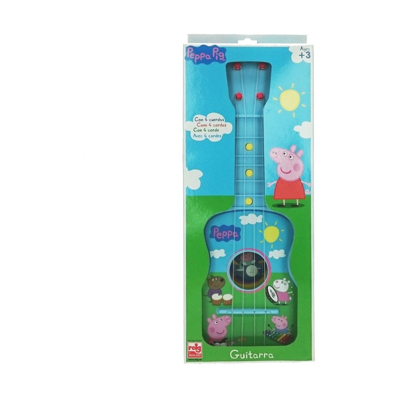 Juguetes Musicales Niños - Guitarra Infantil Peppa Pig Azul