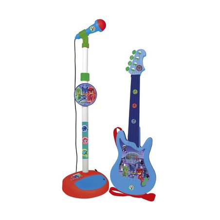 Juguetes Musicales Niños Guitarra PJ Masks Micrófono Azul - Compra online en MegaJuguetes