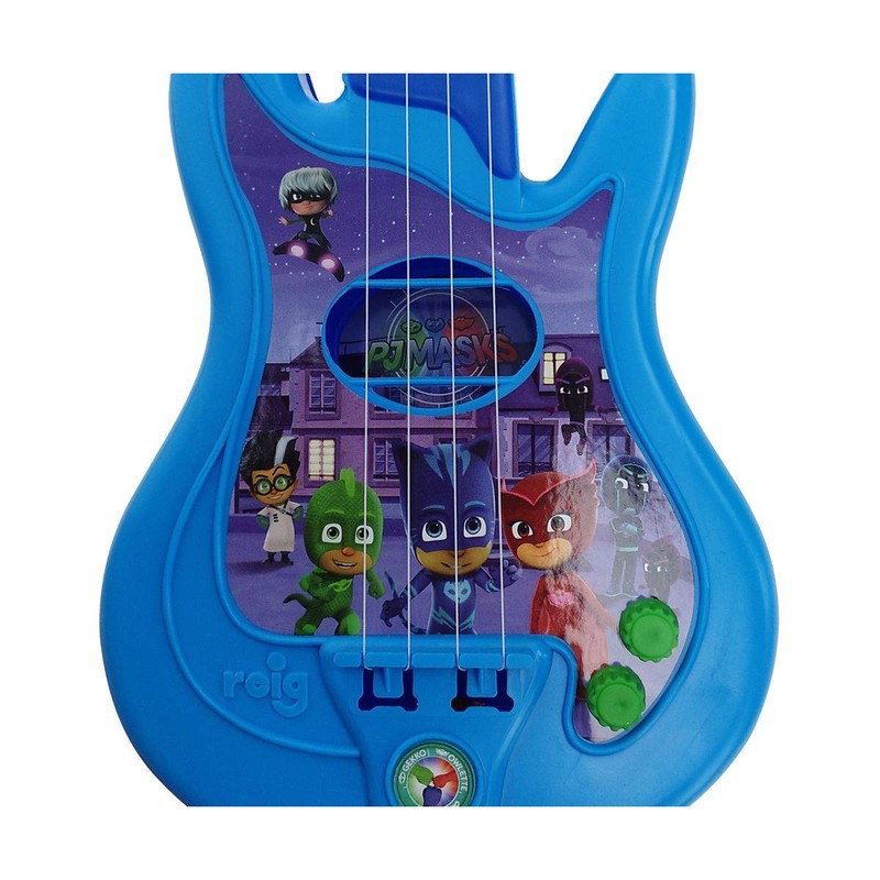 Juguetes Musicales Niños Guitarra PJ Masks Micrófono Azul