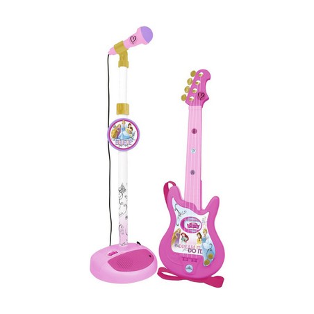 Juguetes Musicales Niños - Guitarra Disney Princess con Micrófono Rosa - Compra online en MegaJuguetes