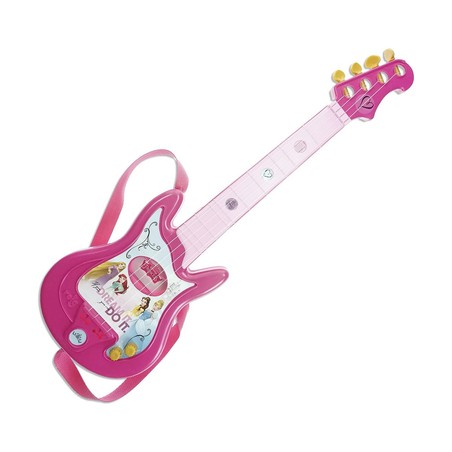 Juguetes Musicales Niños - Guitarra Disney Princess con Micrófono Rosa