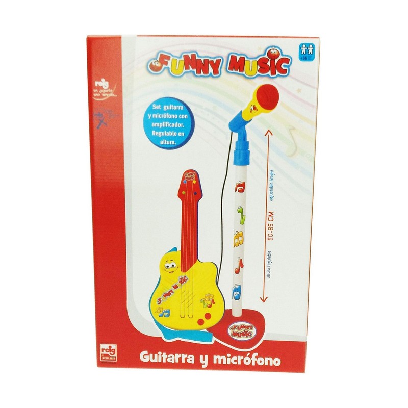 Juguetes Musicales Niños: Guitarra Infantil Reig con Micrófono