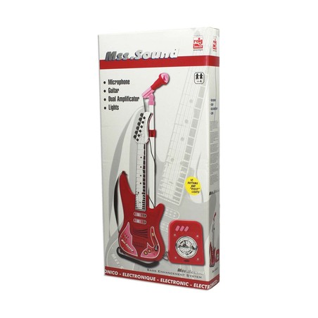 Juguetes Musicales Niños: Guitarra Reig con Micrófono Rojo